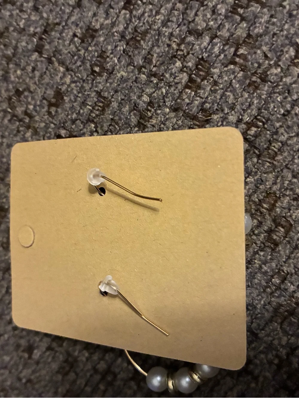 Handmade Gold Pearl Hoop Earrings